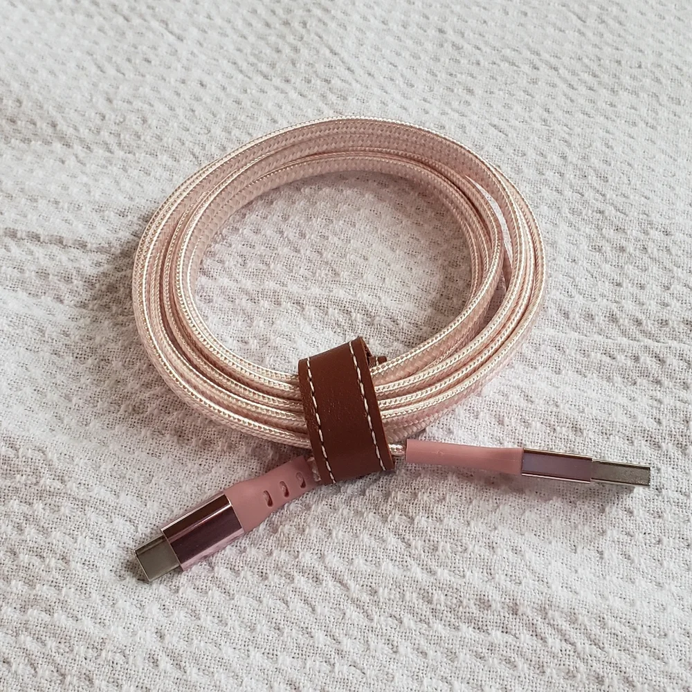 COPY - 6' Type C USB Charger High Quality Braided Cable Barbie Pink High-speed